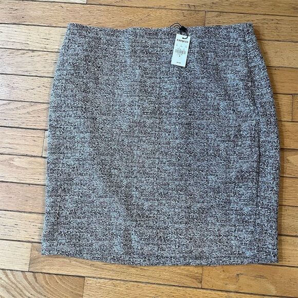 Express Women's Tweed Pencil Skirt Size M Multicolor Knee Length - Picture 2 of 6